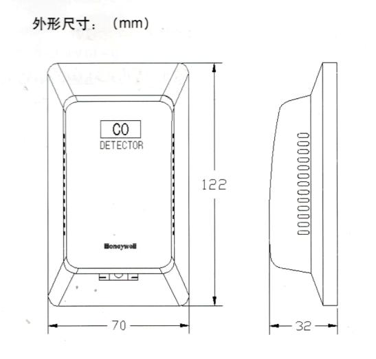 GD250W4N一氧化碳传感器尺寸图