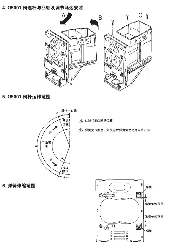 M9184AD电动执行器安装示意图