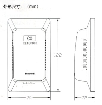 GD250一氧化碳传感器尺寸图